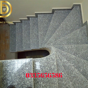 Cầu thang đá granite Trắng Suối Lau