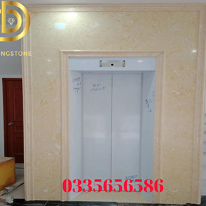 Đá ốp thang máy Marble Vàng Hoa Hồng